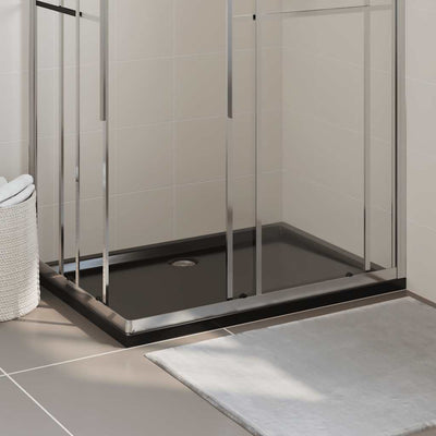 Vidaxl douchebak rechthoekig 80x120 cm abs zwart
