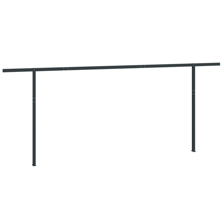 VidaXL Luifelpaalset 600x245 cm ijzer antracietkleurig