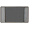 Vidaxl raamhor uitschuifbaar (75-143)x50 cm bruin