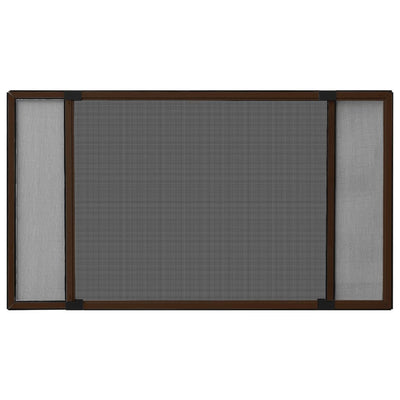 Vidaxl raamhor uitschuifbaar (75-143)x50 cm bruin