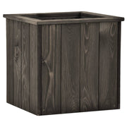 VidaXL Plantenbak verhoogd 38x41x40 cm massief grenenhout donkergrijs - afbeelding 1