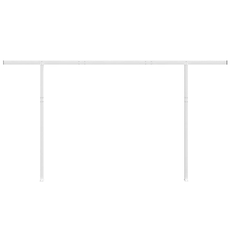Vidaxl luifelpaalset 450x245 cm ijzer wit