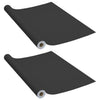 Vidaxl meubelfolies zelfklevend 2 st 500x90 cm pvc zwart