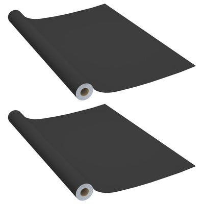 Vidaxl meubelfolies zelfklevend 2 st 500x90 cm pvc zwart