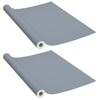 Vidaxl meubelfolies zelfklevend 2 st 500x90 cm pvc grijs