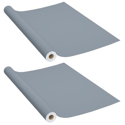 Vidaxl meubelfolies zelfklevend 2 st 500x90 cm pvc grijs