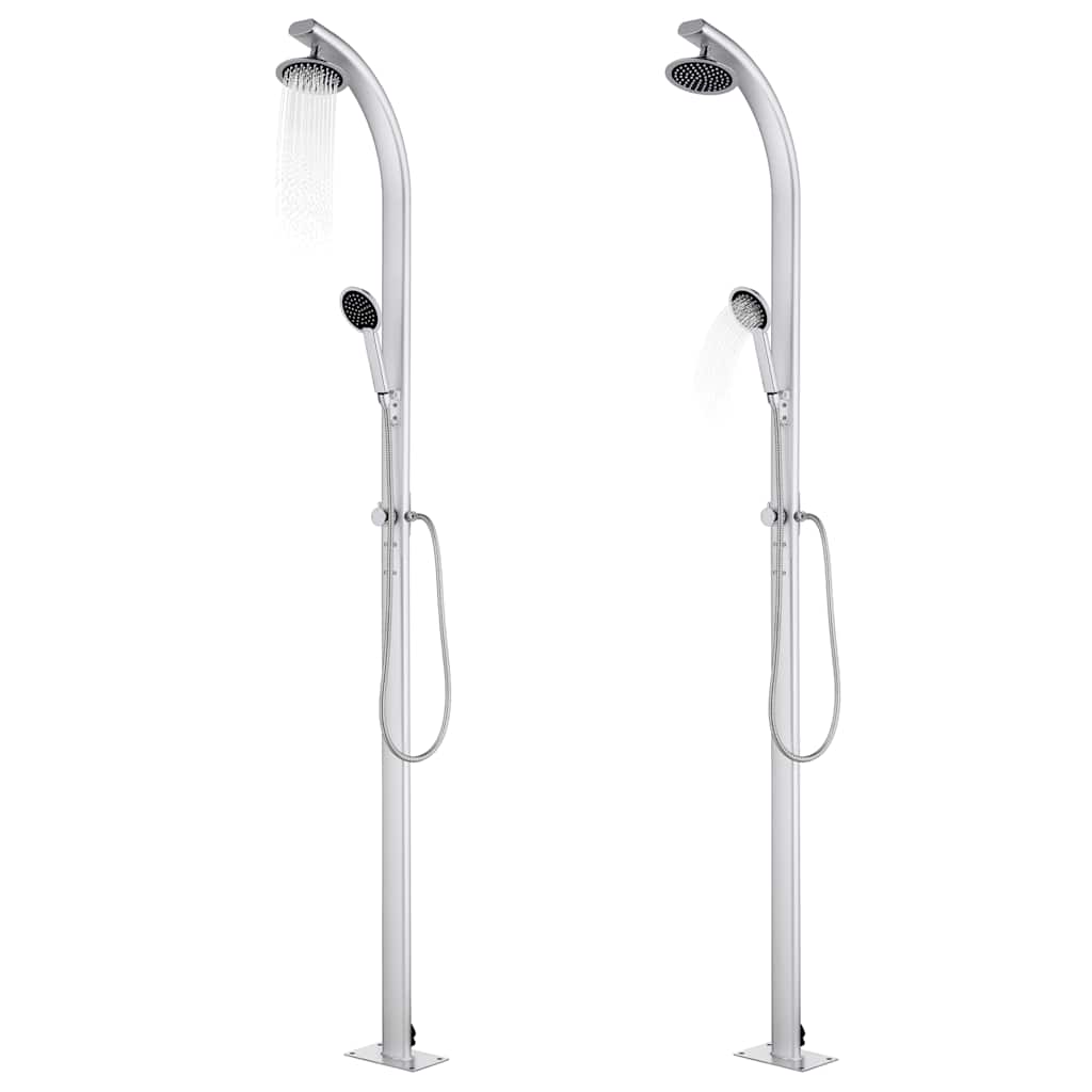 Vidaxl buitendouche 215 cm aluminium