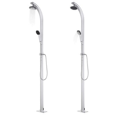 Vidaxl buitendouche 215 cm aluminium
