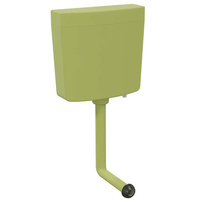 Vidaxl toiletstortbak met watertoevoer onderin 3 6 l olijfgroen