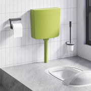 Vidaxl toiletstortbak met watertoevoer onderin 3 6 l olijfgroen - afbeelding 1