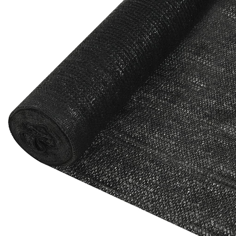 Vidaxl privacynet 195 g m² 1,2x50 m hdpe zwart
