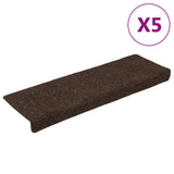 Vidaxl trapmatten zelfklevend 15 stuks 65x21x4 cm bruin rechthoekige rand - afbeelding 2