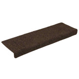 Vidaxl trapmatten zelfklevend 15 stuks 65x21x4 cm bruin rechthoekige rand - afbeelding 3