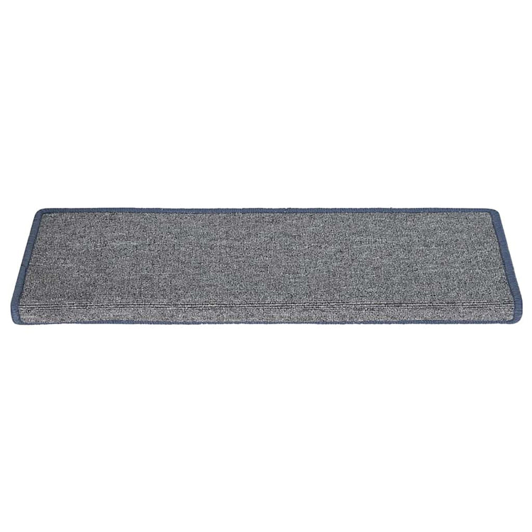 Vidaxl trapmatten 15 st 65x21x4 cm lichtgrijs en blauw