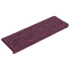 Vidaxl trapmatten 15 st 65x21x4 cm donkerpaars rechthoekige rand