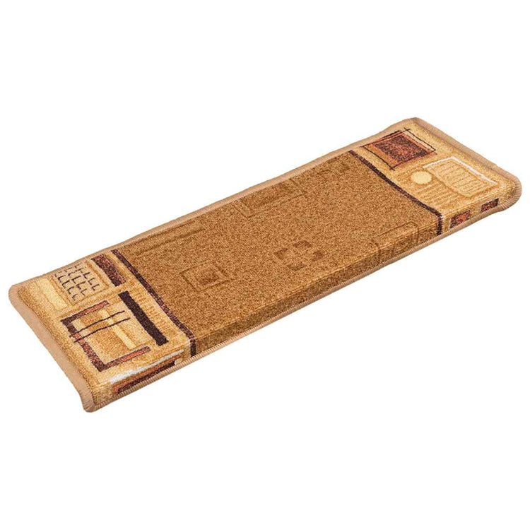 Vidaxl trapmatten zelfklevend 15 st 65x21x4 cm beige