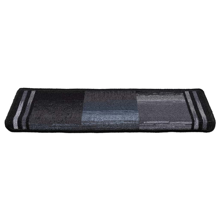 Vidaxl trapmatten zelfklevend 15 st 65x21x4 cm zwart en grijs