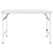 Vidaxl keukenwerktafel inklapbaar 120x60x80 cm roestvrij staal - afbeelding 2
