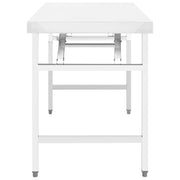 Vidaxl keukenwerktafel inklapbaar 120x60x80 cm roestvrij staal - afbeelding 3