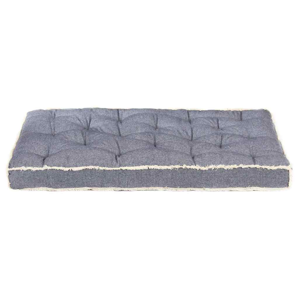 Vidaxl bankkussen pallet 120x80x10 cm blauw