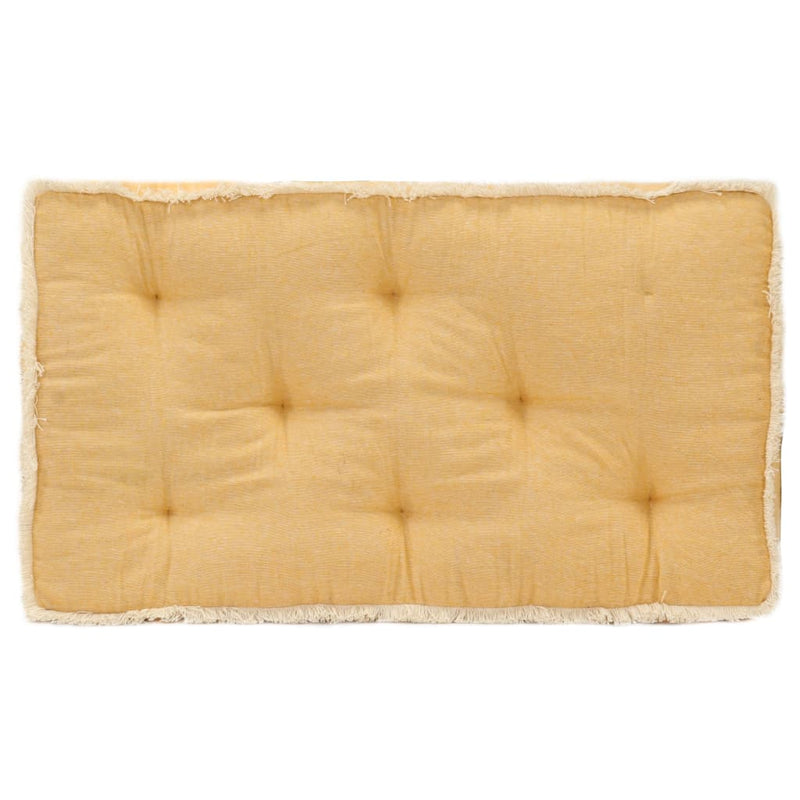 Vidaxl bankkussen pallet 73x40x7 cm geel
