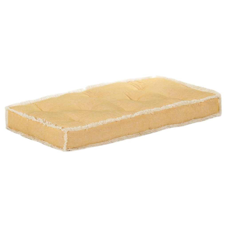 Vidaxl bankkussen pallet 73x40x7 cm geel