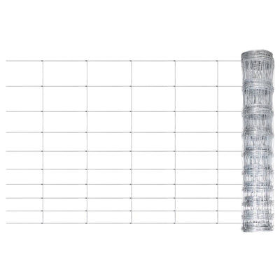 Vidaxl hek 50x1,2 m gegalvaniseerd staal zilverkleurig