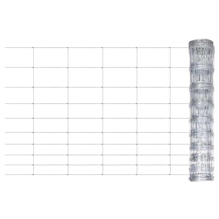 Vidaxl hek 50x1,2 m gegalvaniseerd staal zilverkleurig