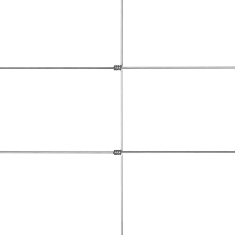 Vidaxl hek 50x1,25 m gegalvaniseerd staal zilverkleurig