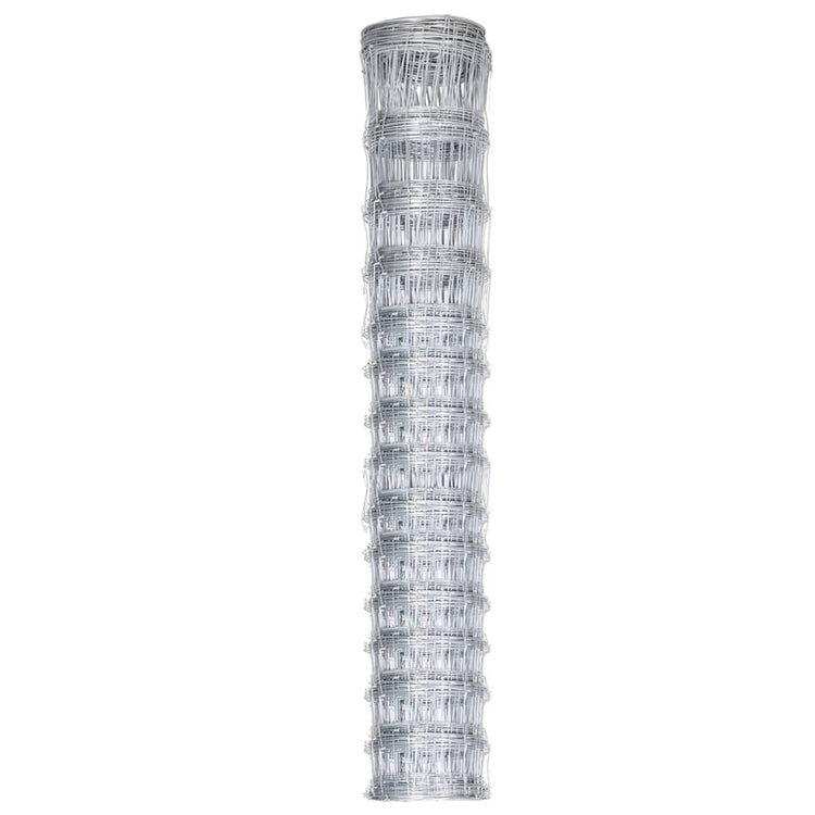 Vidaxl hek 50x1,6 m gegalvaniseerd staal zilverkleurig