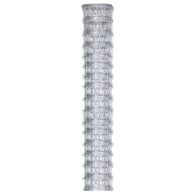 Vidaxl hek 50x0,8 m gegalvaniseerd staal zilverkleurig