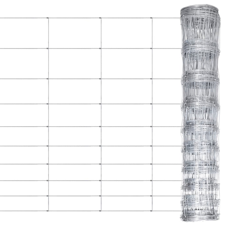 Vidaxl hek 50x1,2 m gegalvaniseerd staal zilverkleurig