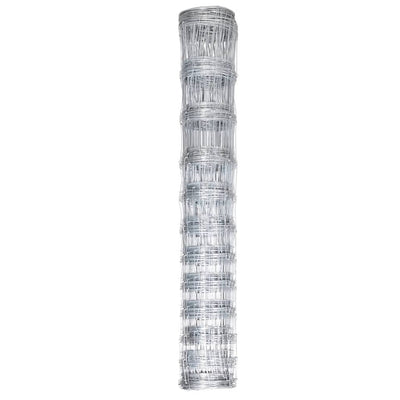 Vidaxl hek 50 m 150 cm gegalvaniseerd staal zilverkleurig