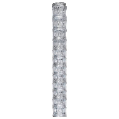 VidaXL Hek 50 m 150 cm gegalvaniseerd staal zilverkleurig