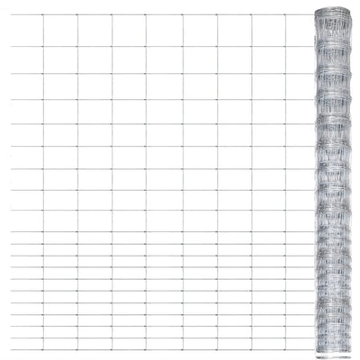 Vidaxl hek 50x1,6 m gegalvaniseerd staal zilverkleurig