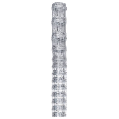 Vidaxl hek 50x1,5 m gegalvaniseerd staal zilverkleurig