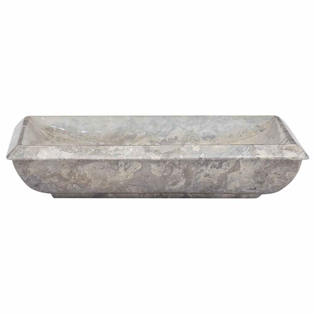 Vidaxl gootsteen 50x35x10 cm marmer grijs