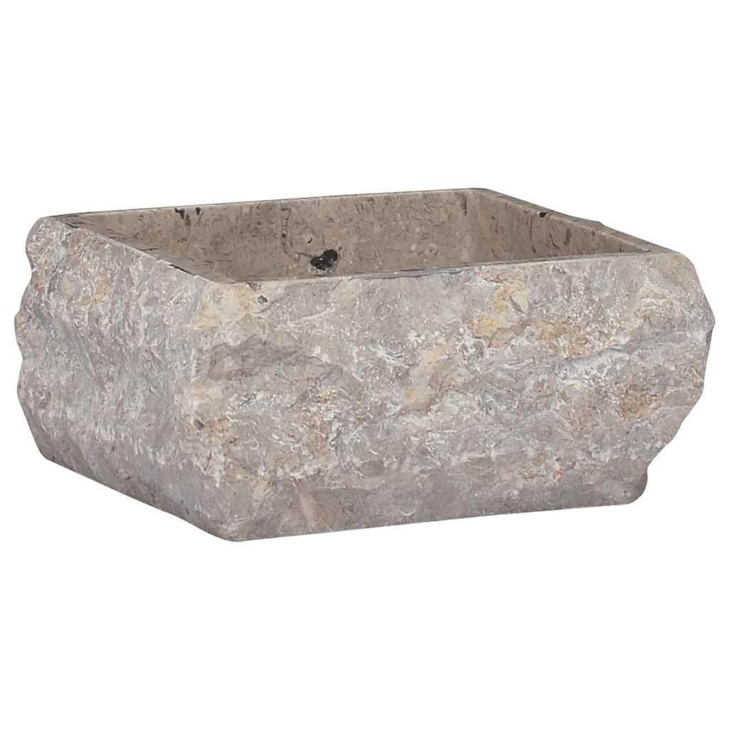 Vidaxl gootsteen 30x30x13 cm marmer grijs