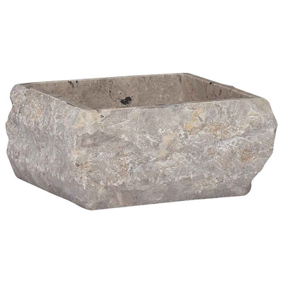 Vidaxl gootsteen 30x30x13 cm marmer grijs