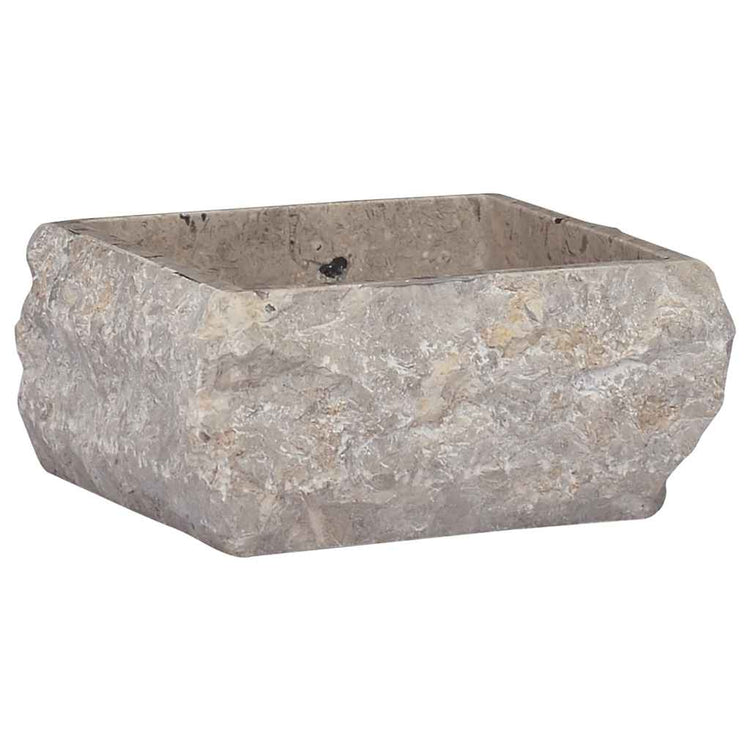 Vidaxl gootsteen 30x30x13 cm marmer grijs