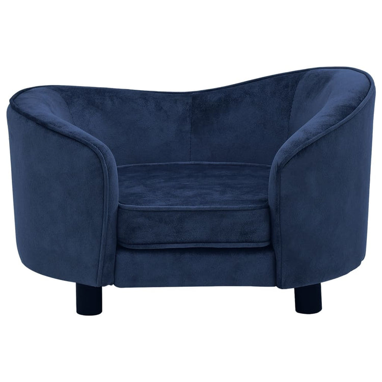 Vidaxl hondenbank 69x49x40 cm pluche blauw