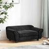 Vidaxl hondenbank 72x45x30 cm pluche zwart
