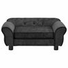 Vidaxl hondenbank 72x45x30 cm pluche donkergrijs