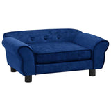 Vidaxl hondenbank 72x45x30 cm pluche blauw - afbeelding 2