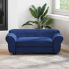 Vidaxl hondenbank 72x45x30 cm pluche blauw