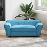 Vidaxl hondenbank 72x45x30 cm pluche turquoise - afbeelding 1