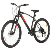 VidaXL Mountainbike 21 versnellingen 29 inch wielen 48 cm frame zwart - afbeelding 2