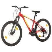 Vidaxl mountainbike 21 versnellingen 27,5 inch wielen 38 cm frame rood - afbeelding 2