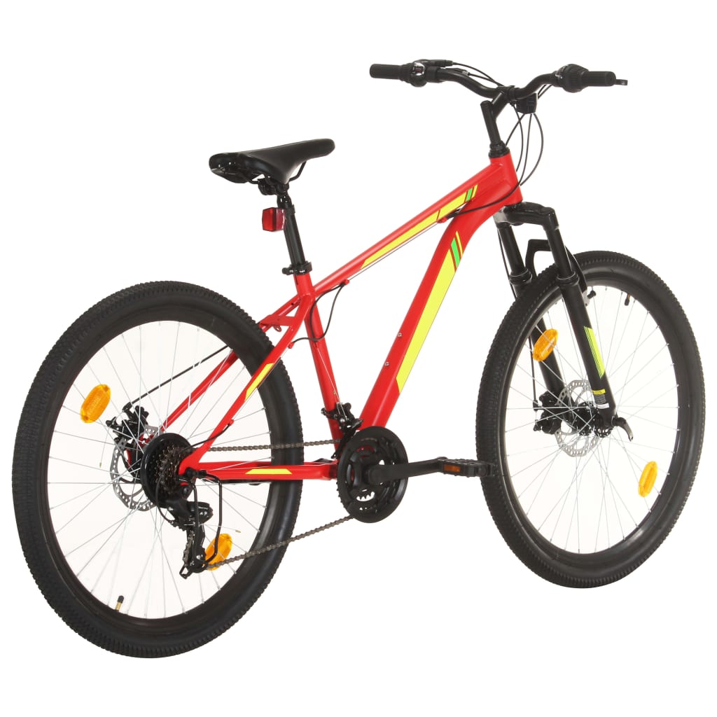 Vidaxl mountainbike 21 versnellingen 27,5 inch wielen 38 cm frame rood
