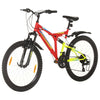 VidaXL Mountainbike 21 versnellingen 26 inch wielen 49 cm rood